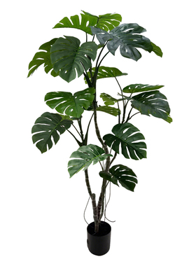 高级感仿真龟背竹客厅阳台盆栽