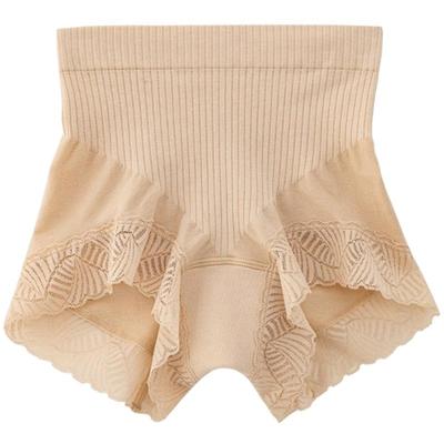高腰有致桑蚕丝女收腹蕾丝内裤