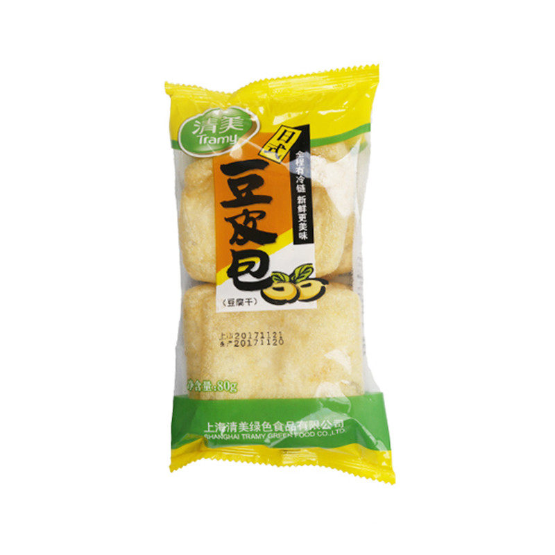 上海清美豆皮包130克豆干福袋