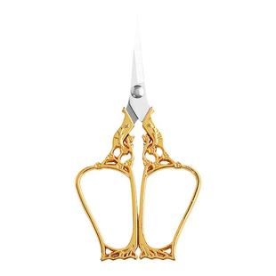 剪纸专用剪刀尖头专业剪窗花复古藤曼细尖手工小剪刀刺绣剪刀精致