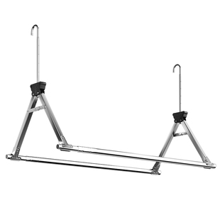 阳台家用室内折叠晾衣架晒被子床单神器升降伸缩杆悬挂式杆子挂杆