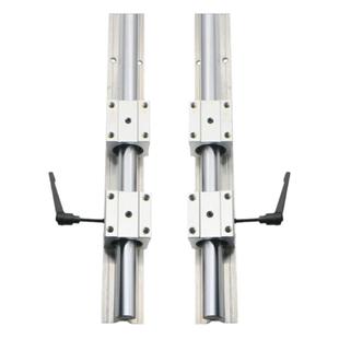 SBR铝托光轴滑轨直线导轨精密木工滑台推台定位圆柱轨道滑块套装