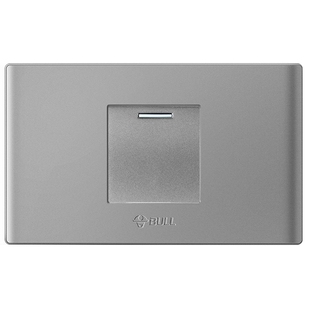 公牛118型模块开关面板框架16A电脑六九孔自由组合灰色开关插座