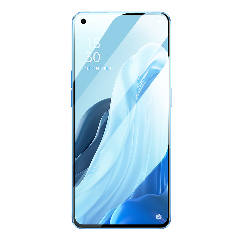 适用opporeno5钢化膜Reno6/7手机膜reno4全屏reno7pro覆盖oppo高清玻璃防指纹por新款防摔保护opopreno贴膜