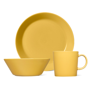 芬兰伊塔拉iittala主题陶瓷餐具蜂蜜黄复古棕复古蓝家用碗盘z