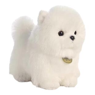 美国aurora world正版仿真动物博美犬小狗公仔玩偶娃娃毛绒玩具