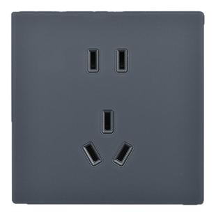 米插适配小米pro智能开关ag玻璃材质白色灰色五孔普通插座暗装