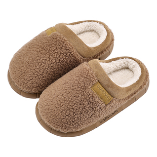 巴拉巴拉儿童棉拖鞋男童冬季宝宝室内家居小孩保暖地板女童毛毛鞋