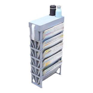 课室头等舱书箱放书收纳箱放书篮学生教室桌边多功能书架书立初中高中生大容量书托储物塑料多功能可拆卸