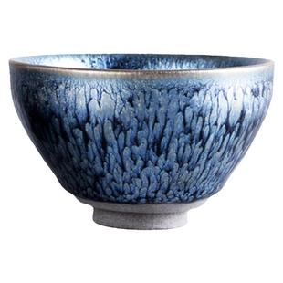 德化陶瓷无瑕疵建盏百花禅定束口杯主人杯办公家用个人杯茶碗单杯