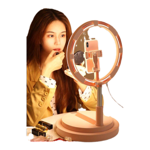 带补光灯桌面落地式手机直播支架