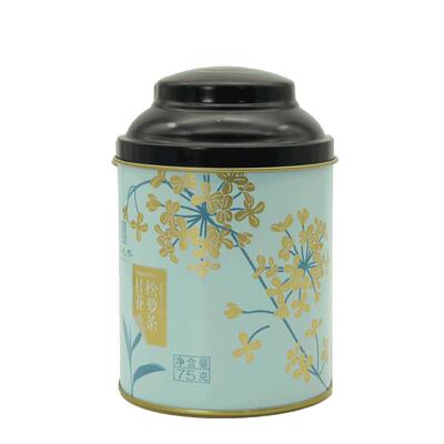 桂花绿茶一级浓香松萝拼配罐装