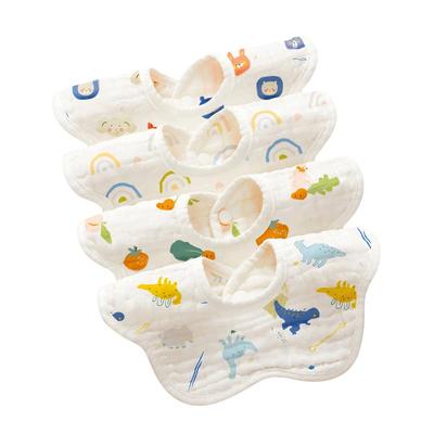 爱贝迪拉纯棉A类防水围嘴口水巾