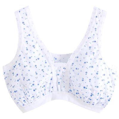 中老年人女吊带半截背心纯棉文胸