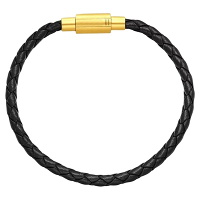 黑皮饕餮手链穿黄金配饰替换手绳