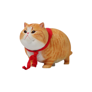 JXK 肥猫3.0胖猫咪加菲橘猫周边仿真模型手办桌面摆件潮玩具礼物