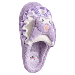 库洛米儿童棉拖鞋女童2025新款冬季宝宝保暖室内家居毛毛拖鞋女款