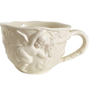 外单 法式 天使浮雕复古陶瓷茶壶 茶具下午茶咖啡杯碟欧式宫廷风