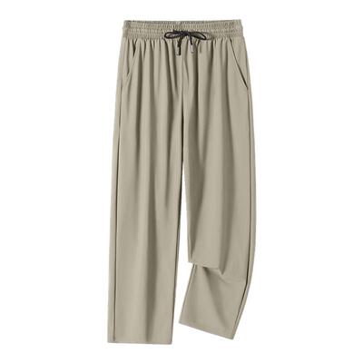 GV真维斯冰丝休闲裤子男夏季新款男士户外徒步宽松直筒速干长裤B