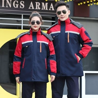 Хловолочное пальто 5 -го поколения Большое красное плечо со скрытым синим