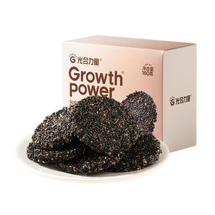 光合力量无糖黑芝麻饼孕妇零食DHA藻油营养小吃孕期专用黑芝麻片