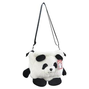 成都熊猫公仔单肩斜挎手拎包包可爱毛绒玩偶情侣背包纪念品礼物