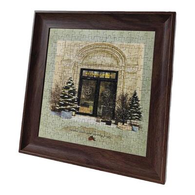 Comitok四季花店拼图丝绒蓝卡