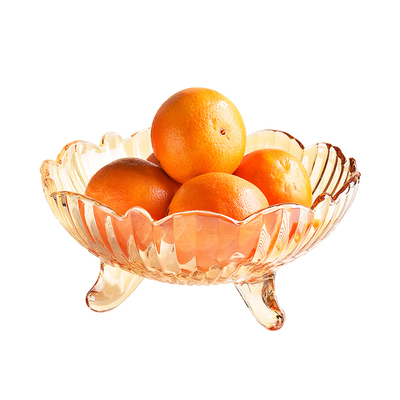 玻璃轻奢风客厅家用水果盘糖果盆