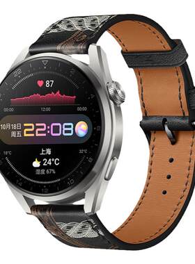 Watch4/GT3皮质商务手表带