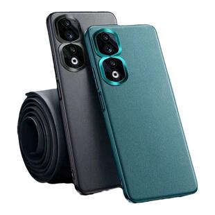 适用荣耀90手机壳华为荣耀90pro新款全包防摔保护套素皮honor系列曲屏版的新品外壳por高级感男士P90华为真皮