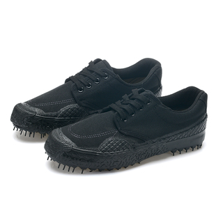 正品双钱牌防滑男军训迷彩鞋帆布女作训鞋低帮工地劳保鞋四季款