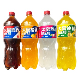 商超同款正品大窑汽水1.3L果味饮料嘉宾橙诺荔想荔枝橙汁味大包装