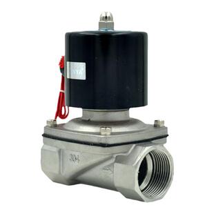 SENYA不锈钢常闭电磁阀水阀2分4分6分DN25DN50耐腐蚀高温阀220V