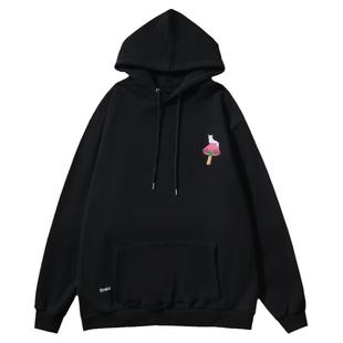 美国潮牌RIPNDIP 中指猫卫衣情侣款 PSYCHEDELIC 毒菌菇 加绒外套