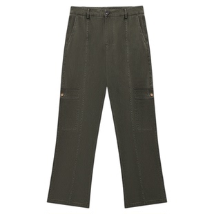 GWIT 美式重磅cargo大口袋休闲裤春秋高街裤重工水洗做旧工装裤男