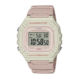 卡西欧学生手表女款复古小方块儿童电子表运动防水男士W-218HC-4A