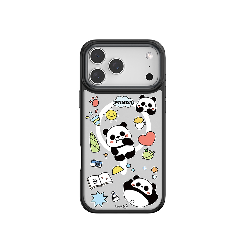 comma文创拼图手机壳适用苹果17promax保护套iPhone17pro快乐小狗17超可爱卡通邮票拼图软硬边磁吸防摔