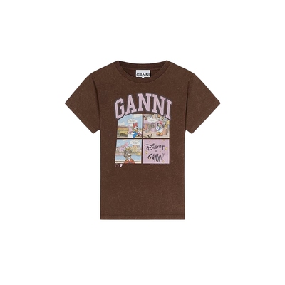 【GANNI x Disney】趣味黛丝漫画修身辣妹风T恤内搭 A1050136979