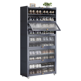 入户鞋柜家用门口室内大容量多层超大防尘可移动鞋架门外走廊柜子