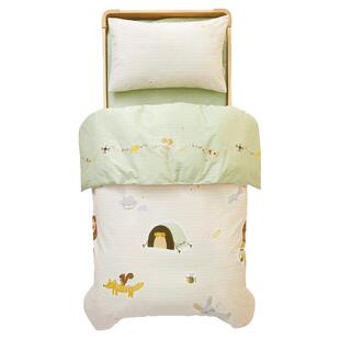 罗莱儿童母婴A类全棉抗菌三件多件套幼儿园午托被套枕芯枕套被芯