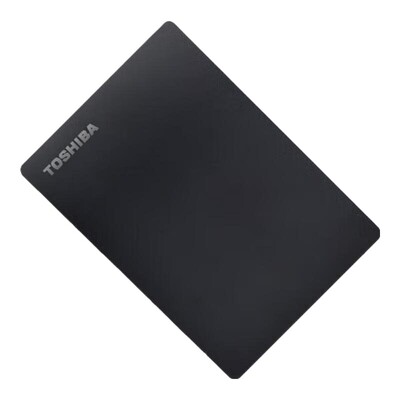 东芝1T金属移动硬盘2T USB3.2 带加密备份功能SLIM 金属slim系列