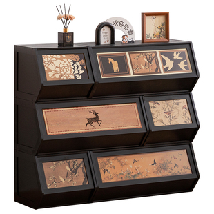 网红创意五斗柜卧室储物柜收纳家用客厅靠墙床尾置物整理小立柜子