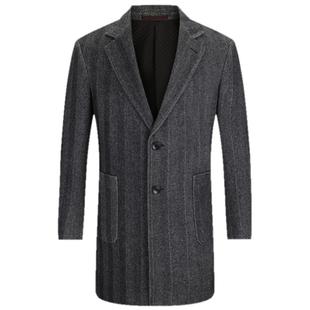 雅戈尔男士大衣秋冬新款官方商务休闲经典保暖羊毛羊绒外套4781