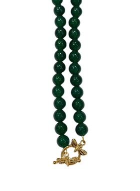 新中式国风天然红绿玛瑙串珠项链