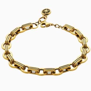 黑金坦克黄金手链男款复古纯金正品5D硬金情侣款足金男友七夕礼物