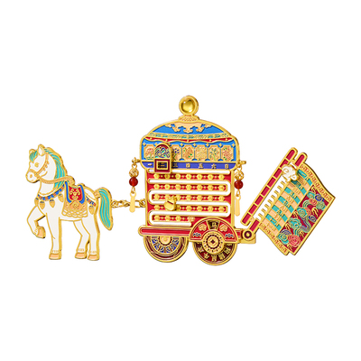 故宫淘宝骏马香车万年历冰箱贴