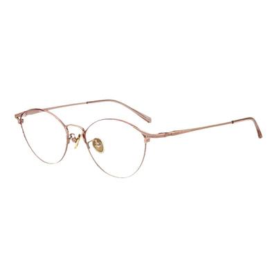 JILLSTUART女款圆框金属眼镜架