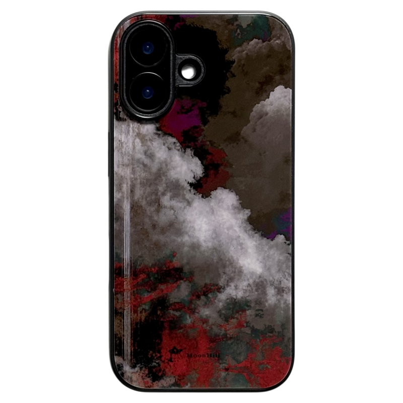 《墨云微度》山月集新中式适用于iphone17promax苹果16/15pro华为小米安卓防滑全包玻璃原创国风高级感手机
