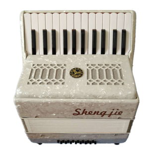 圣杰牌 16贝司斯25键手风琴 演奏表演考级专业初学键盘手风琴