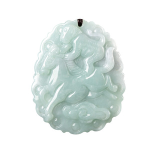 遇玉正品天然翡翠货马上封候生肖